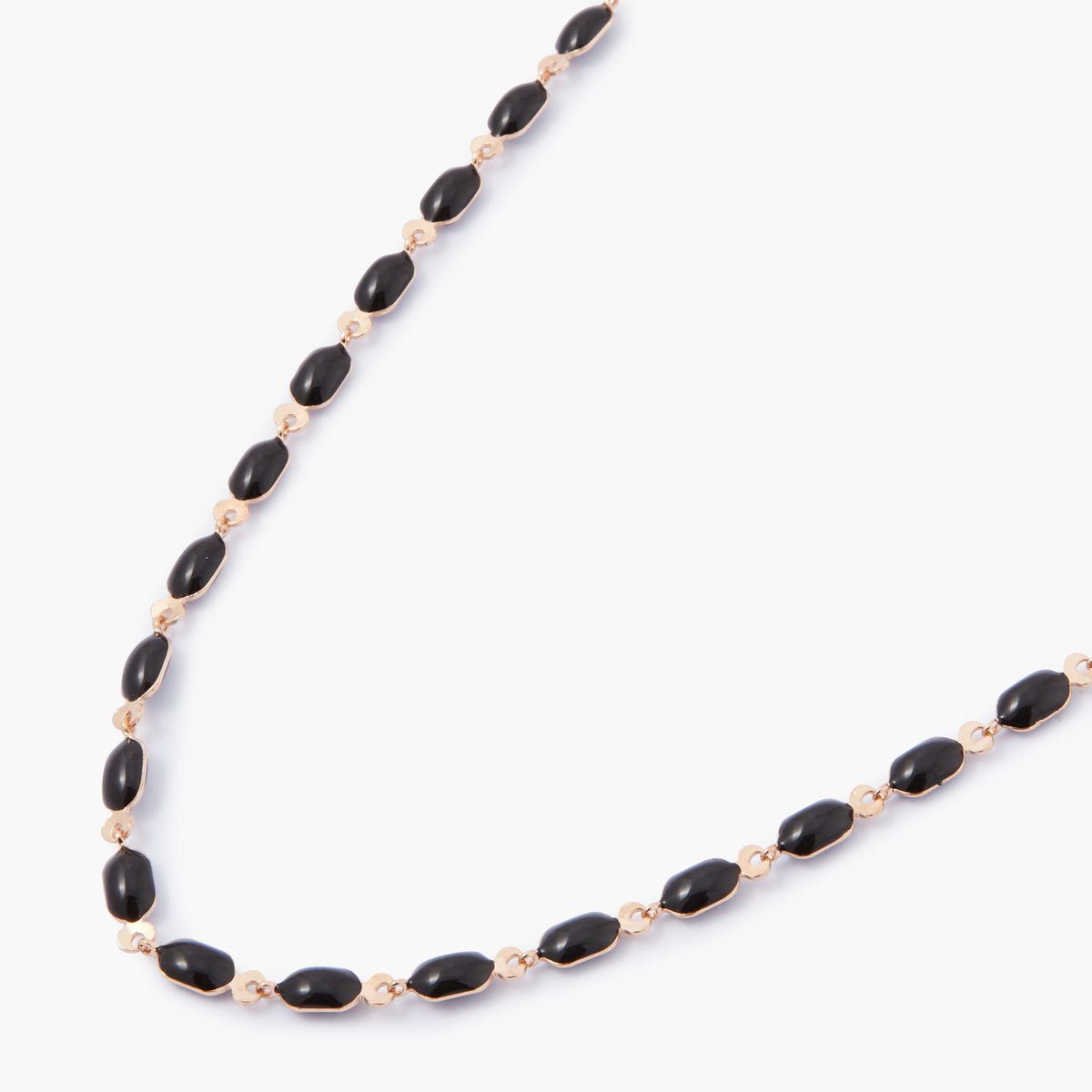 Collier maillons noir et doré noir, BALABOOSTE