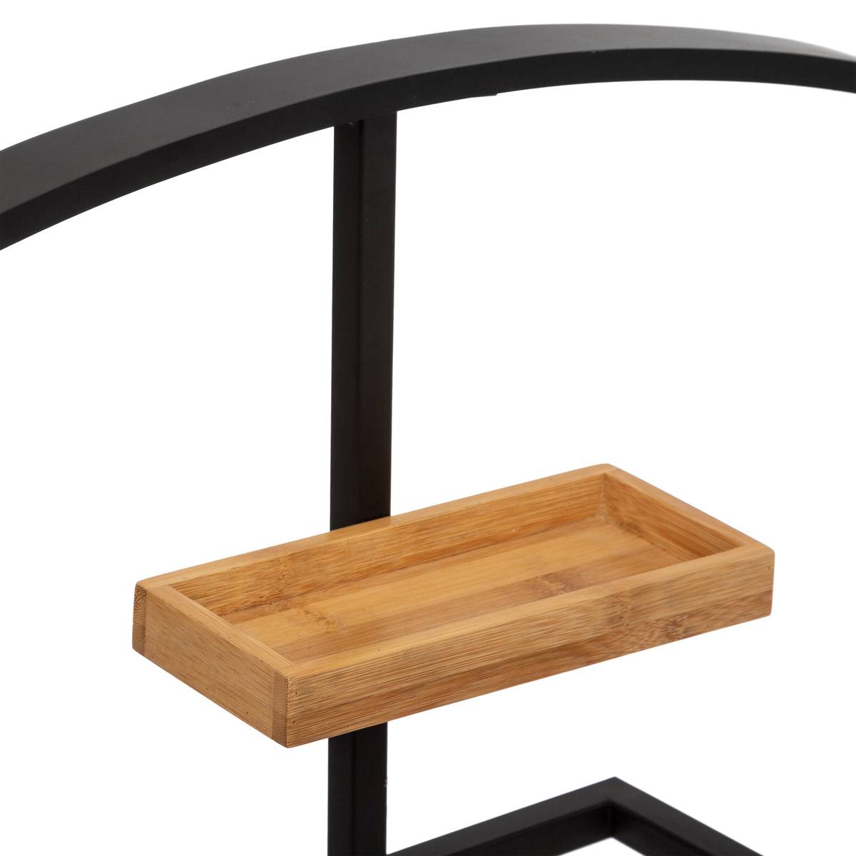 Valet de chambre en métal et bambou BLACKBAMBOO noir, 5FIVE SIMPLY SMART