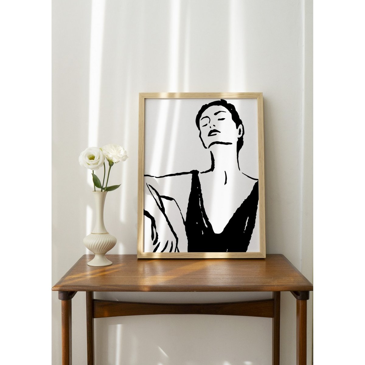 Affiche Danseuse blanc, L'AFFICHERIE
