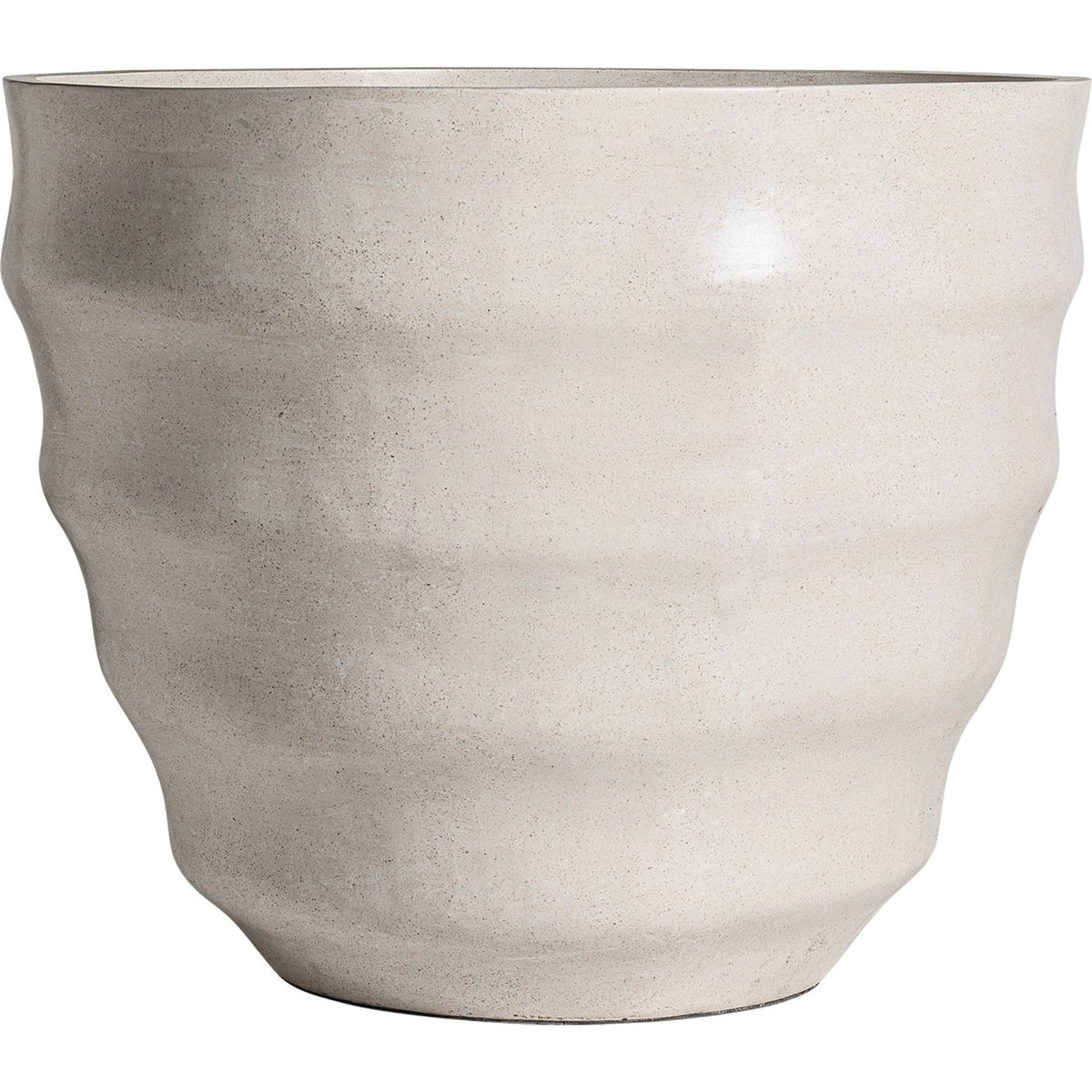 Vase amphore en terrazzo collection S.VASTO blanc moucheté, RECOLLECTION