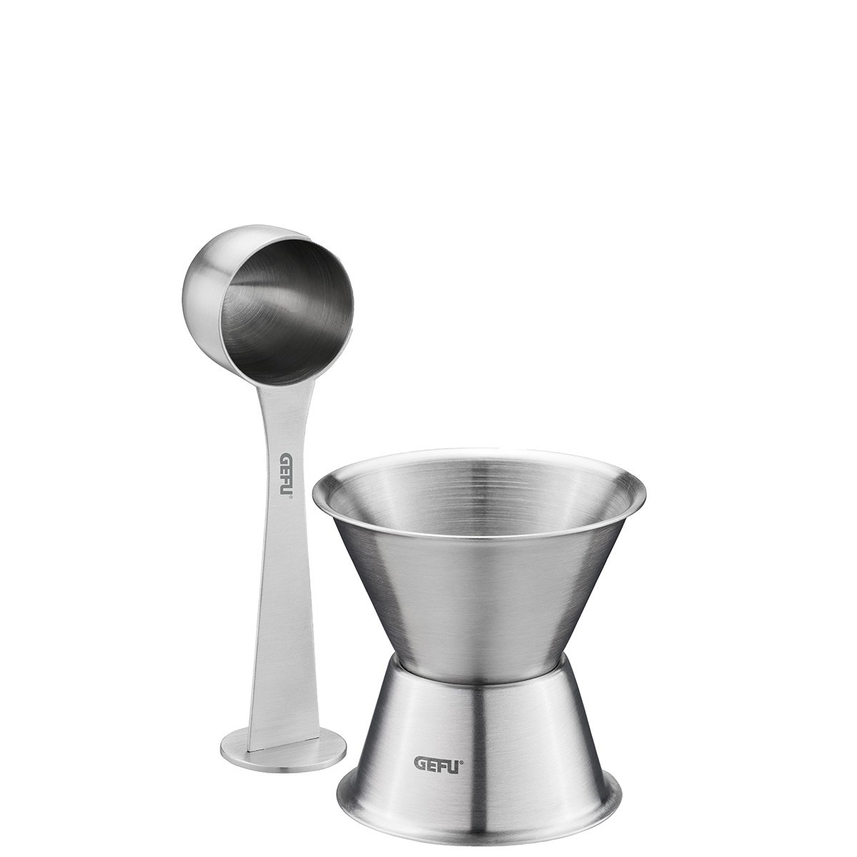 Entonnoir et doseur de café avec tasseur CONSCIO argent, GEFU
