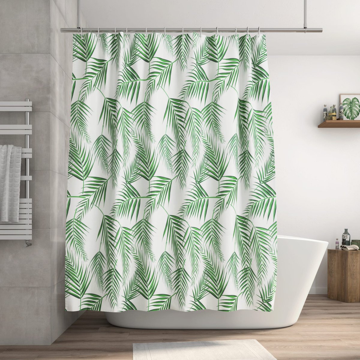 Rideau de douche, NATURAL blanc, SENSEA