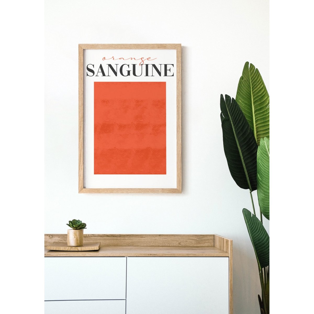 Affiche Orange Sanguine blanc, L'AFFICHERIE