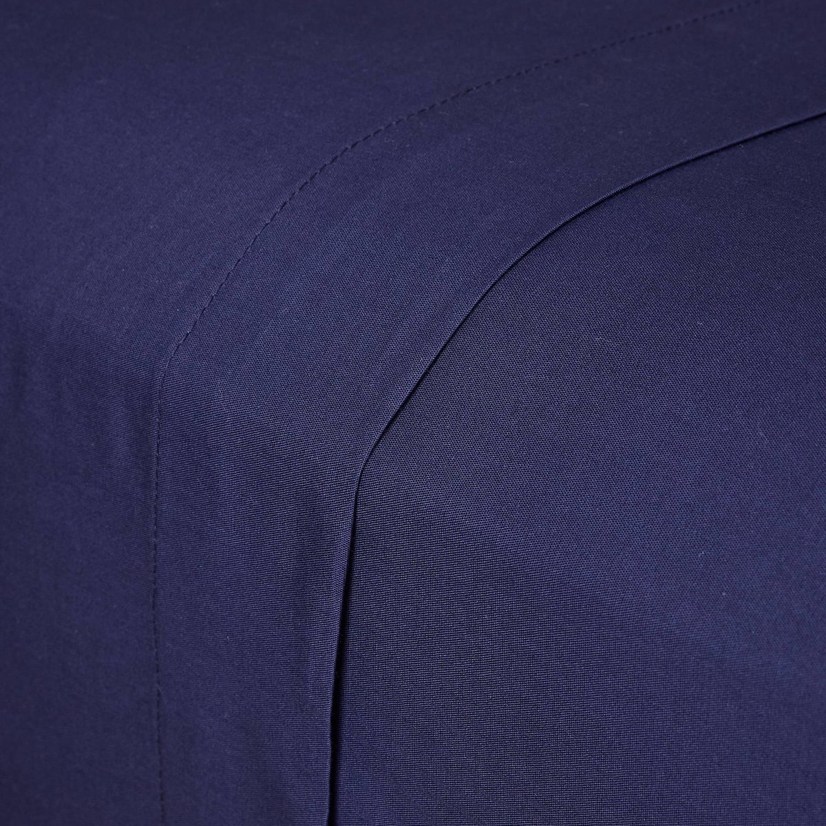 Drap plat uni, percale de coton, 100% coton bio GOTS ombre bleue, MONOPRIX
