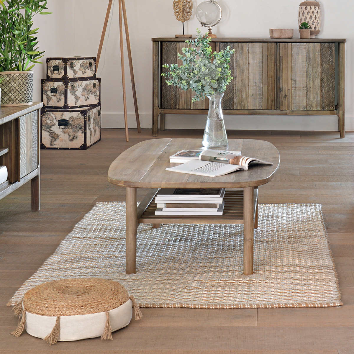 Table basse BANILA beige, ATMOSPHERA