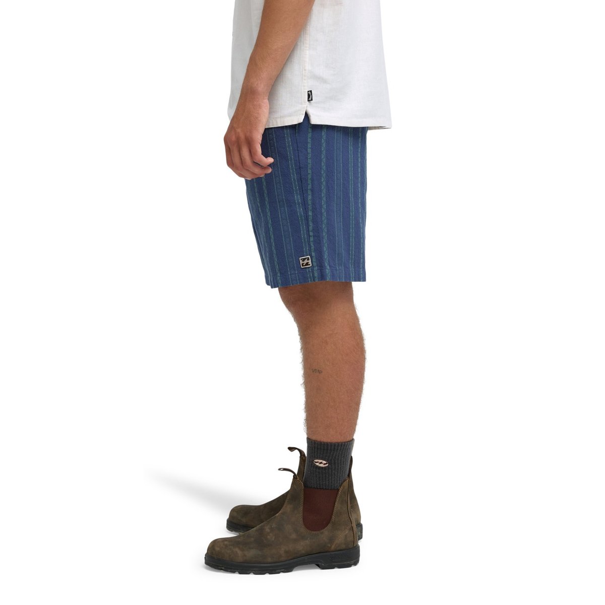 Short taille élastique LARRY JACQUARD bleu denim, BILLABONG