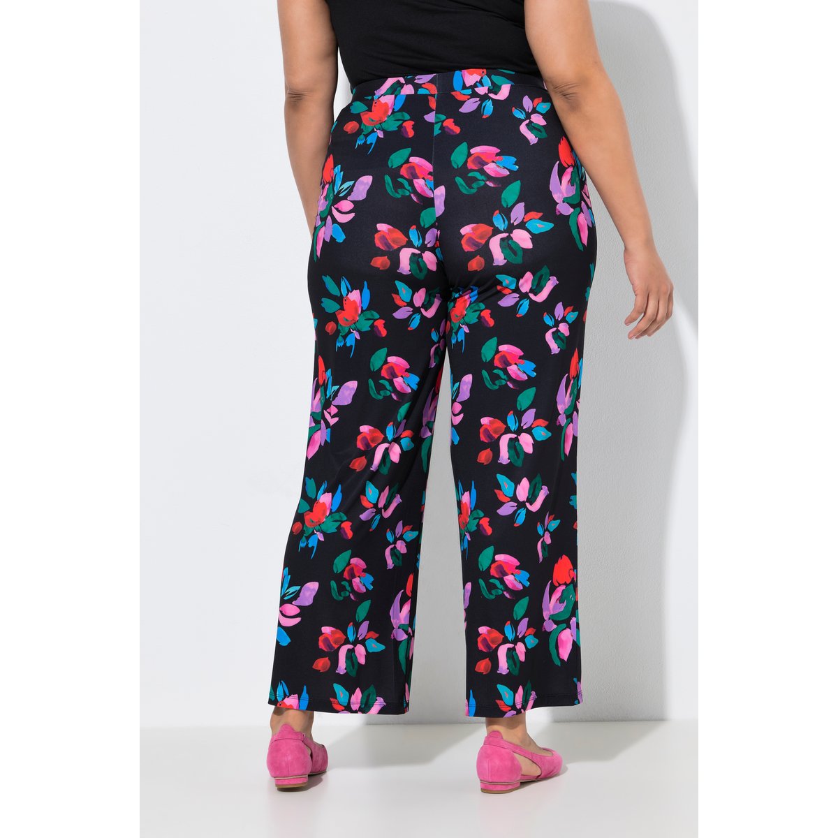 Pantalon en jersey noir, ULLA POPKEN
