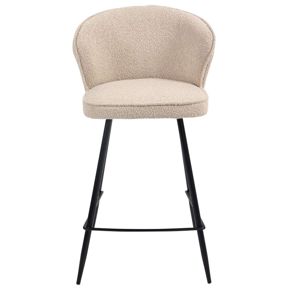 Chaise snack effet laine bouclette sable, ZAGO