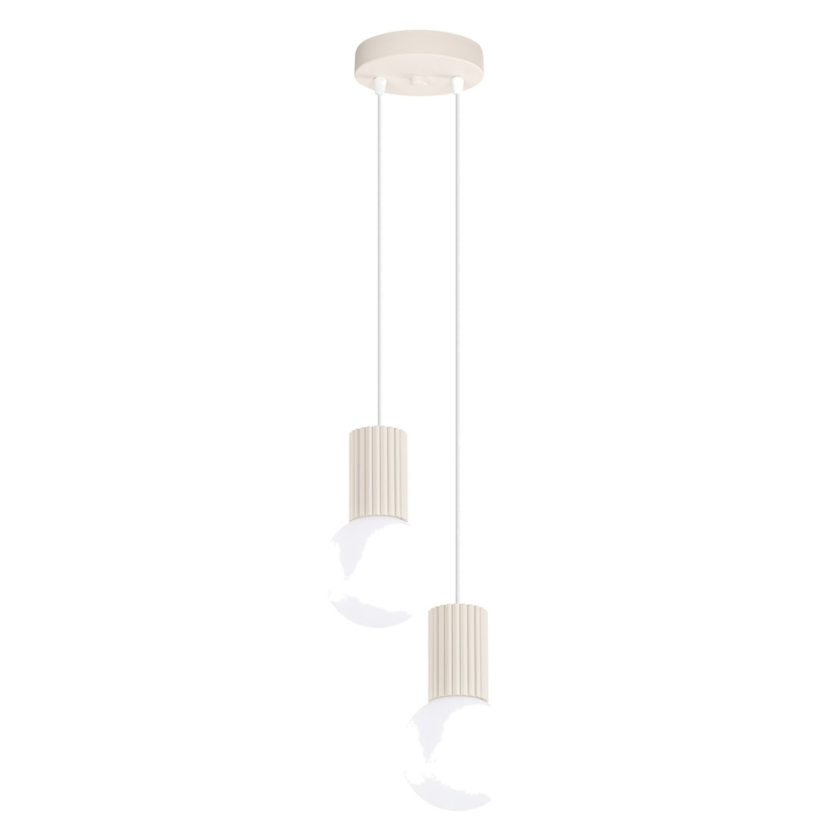 Suspension Aluminium Beige G9 2 Halo beige, EDEN