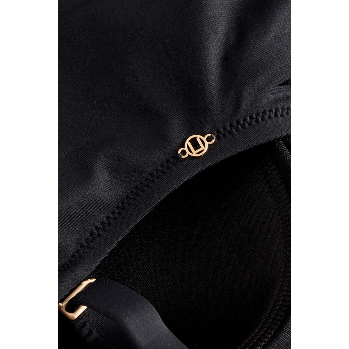 Maillot de bain bandeau gainant à torsade noir, NEXT