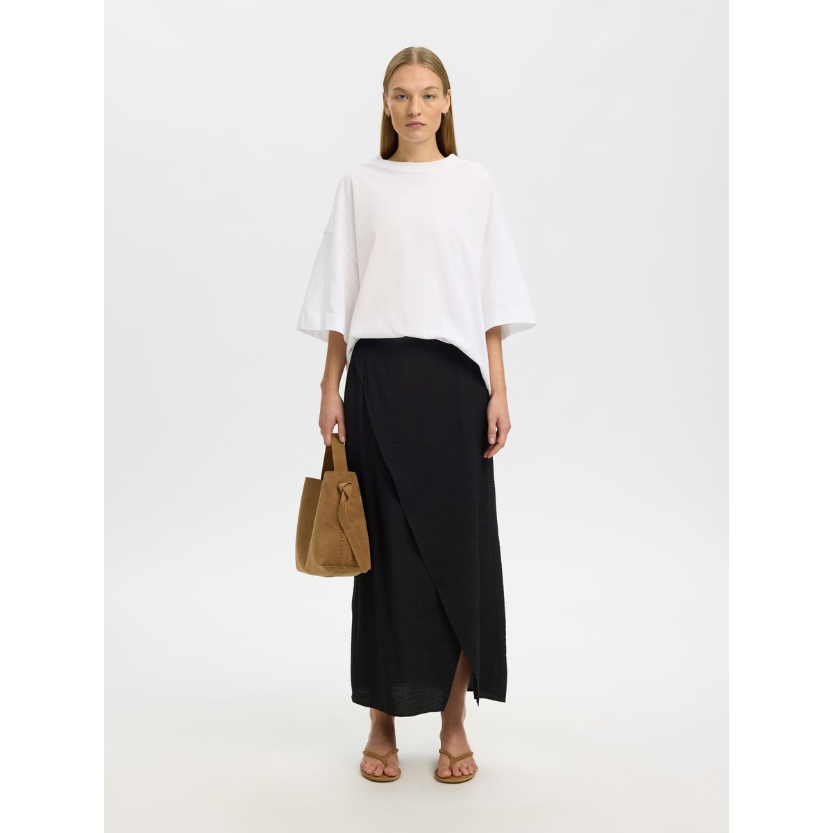 Jupe Portefeuille black, SELECTED