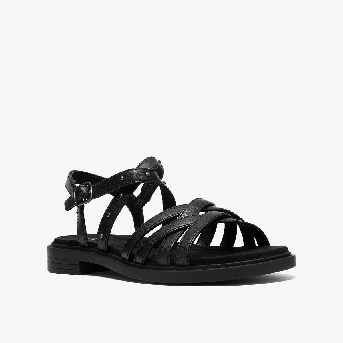 Sandales spartiates Cuir TRIVANNI COVE noir, CLARKS