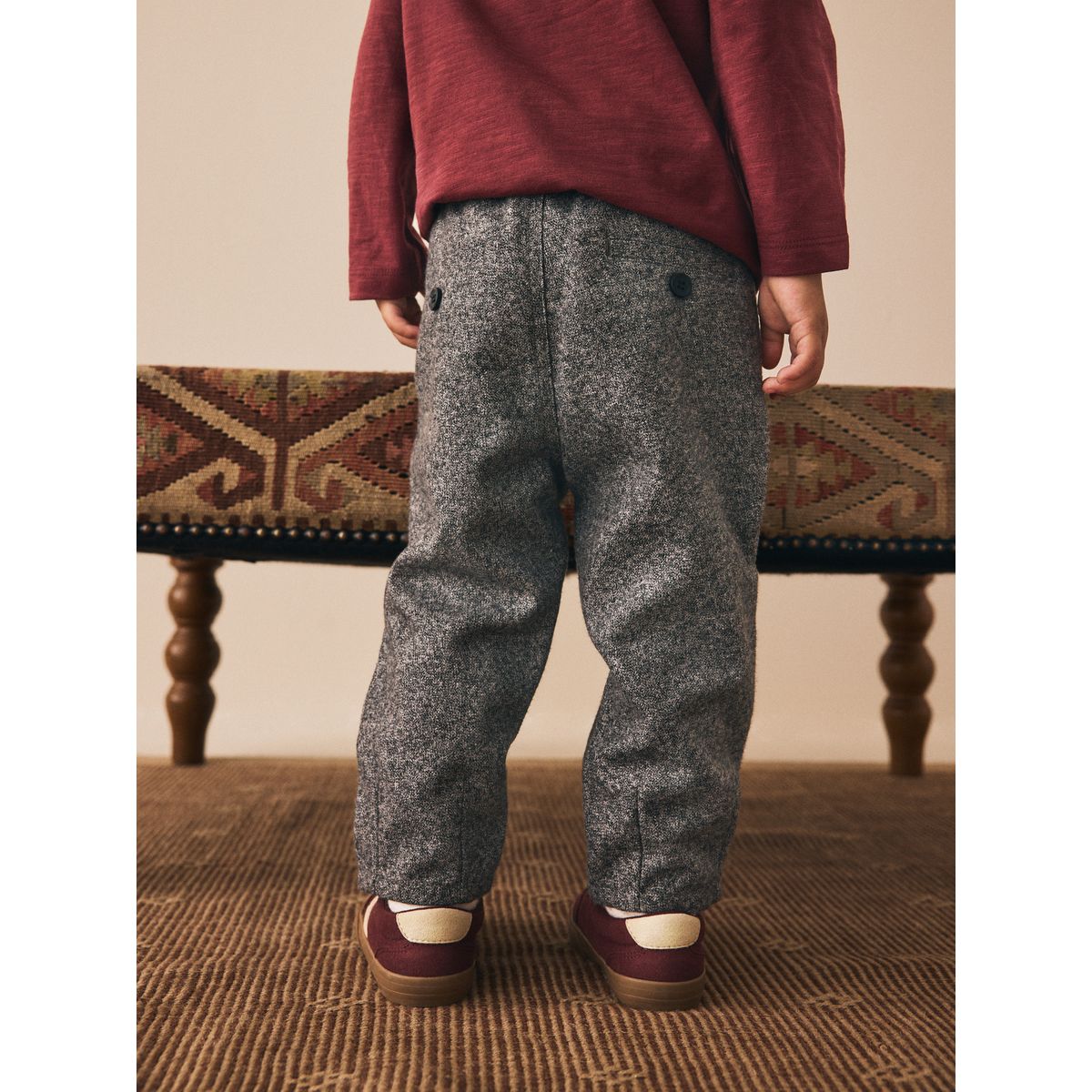 Pantalon habillé à enfiler gris, NEXT
