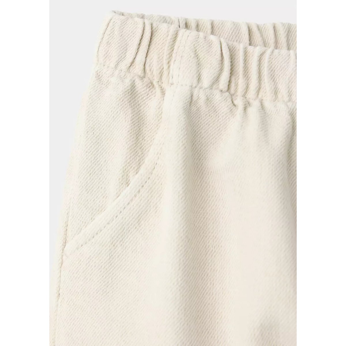 Pantalon droit 100 % coton écru, MANGO BABY