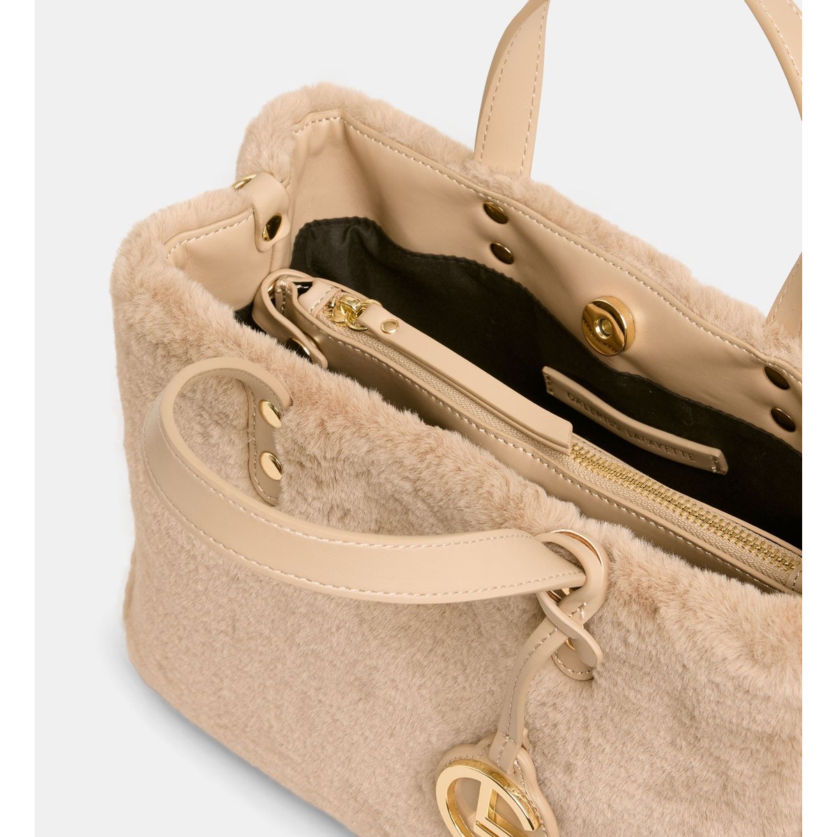 Sac cabas elsa fur taupe, GALERIES LAFAYETTE