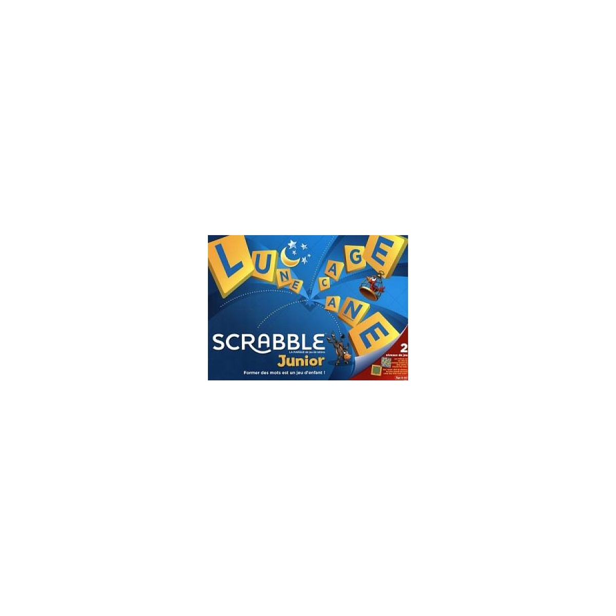 jeu de societe Scrabble Junior couleur unique, MATTEL