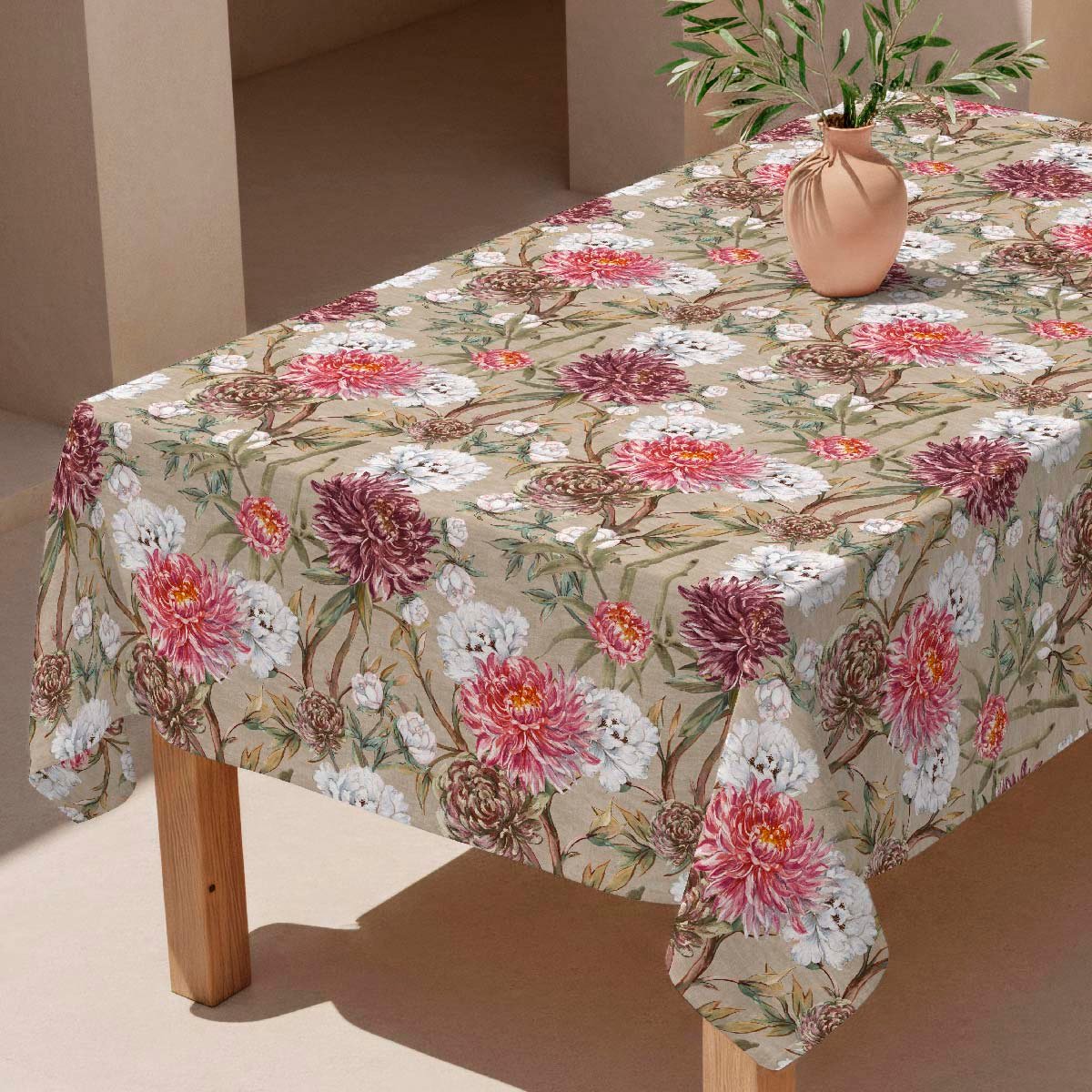 Nappe anti-taches Pekin - 100% coton - beige, NAF NAF HOME