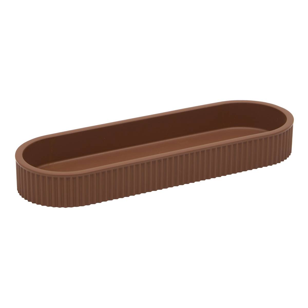 Distributeur de savon ovale TERRA marron, 5FIVE SIMPLY SMART