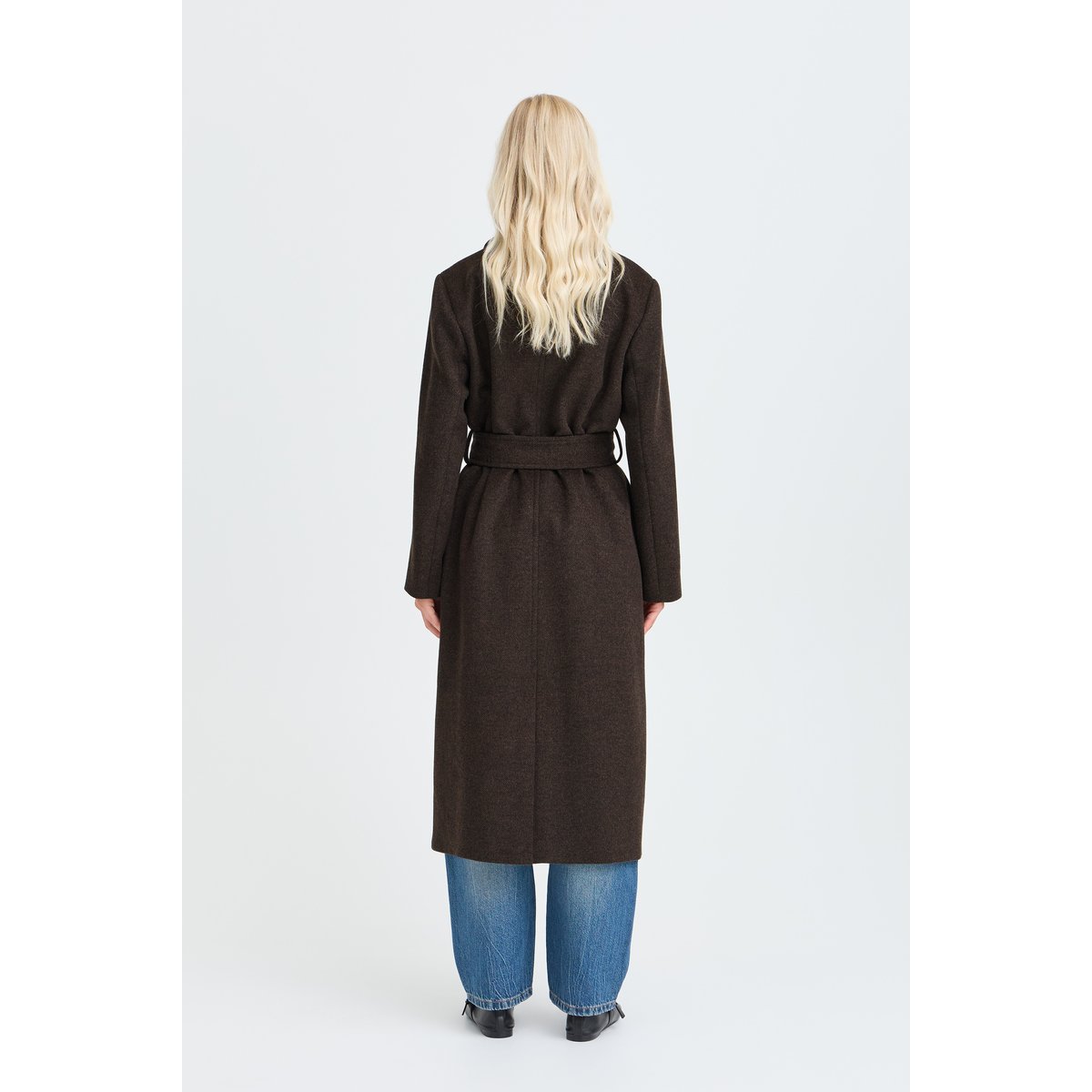 Manteau marron java melange, B.YOUNG