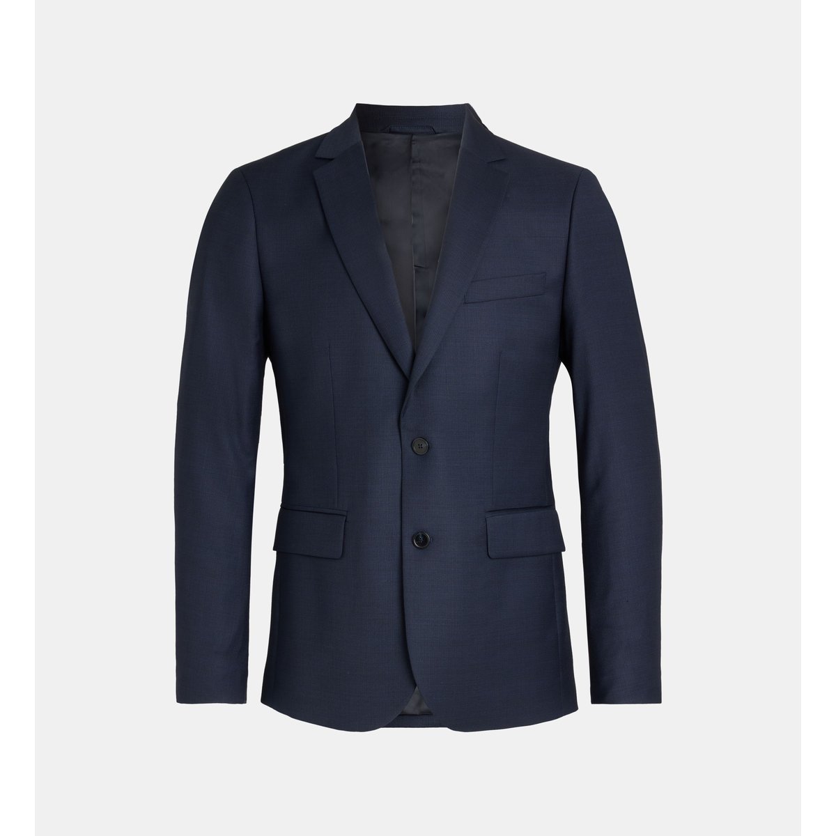 Veste de costume ajustée bacco armure laine italienne bleu marine, COMPTOIR GL