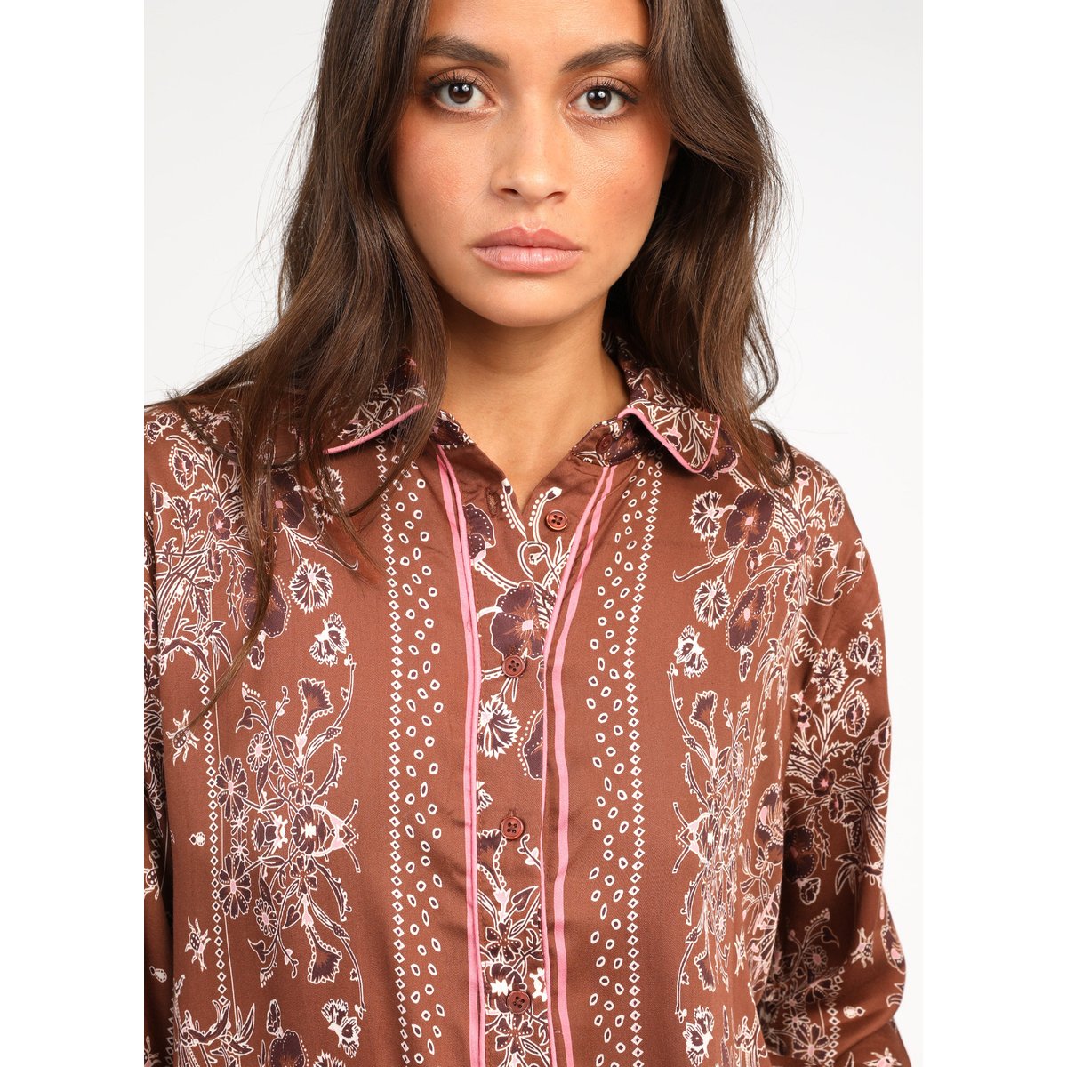 Chemise SELANY passila chocolat, AN'GE
