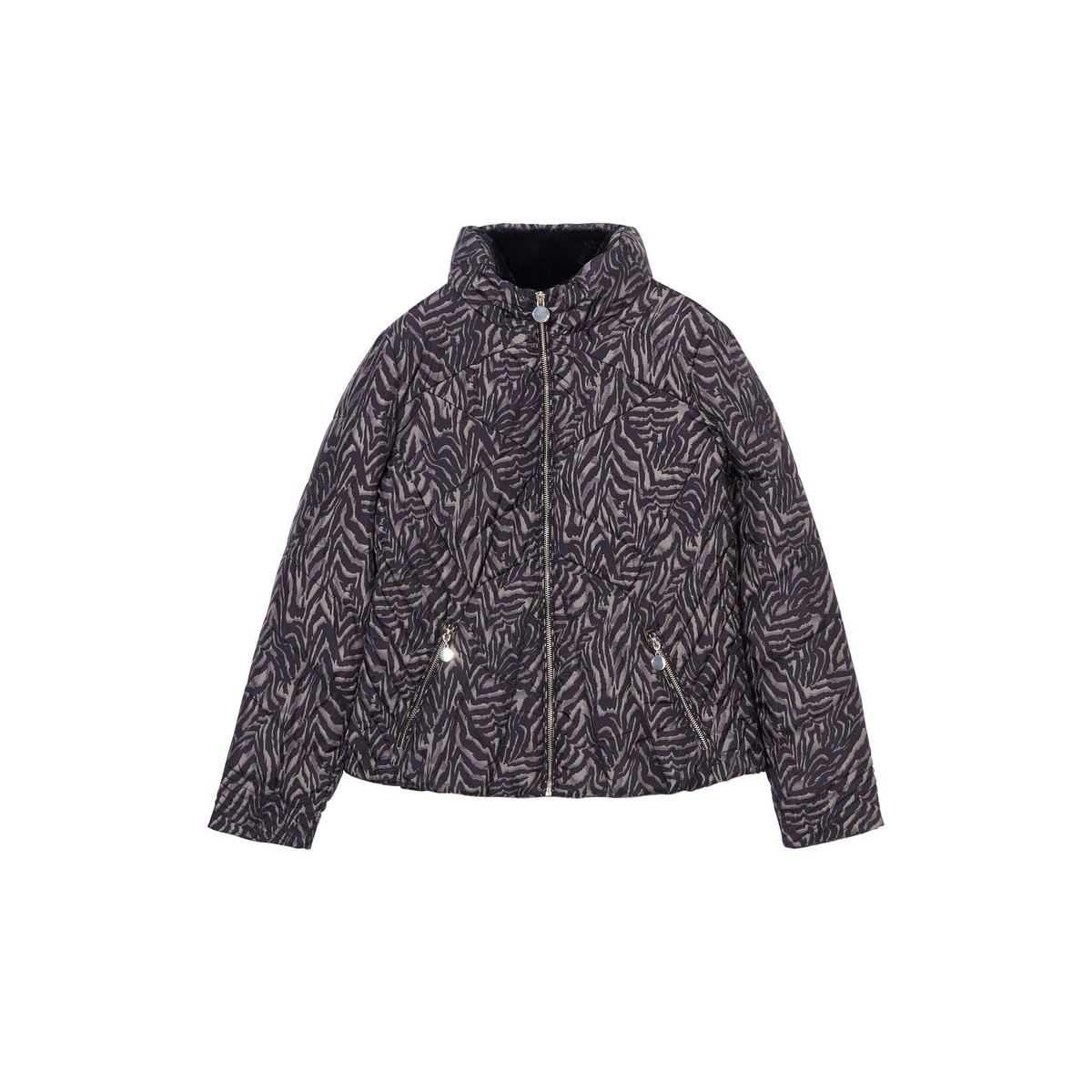 Doudoune droite zippée noir, BREAL