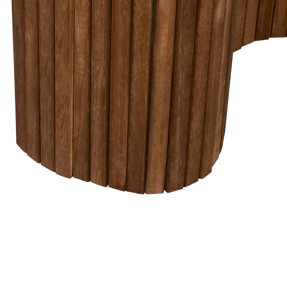 Paravent en paulownia COLVA marron foncé, ATMOSPHERA
