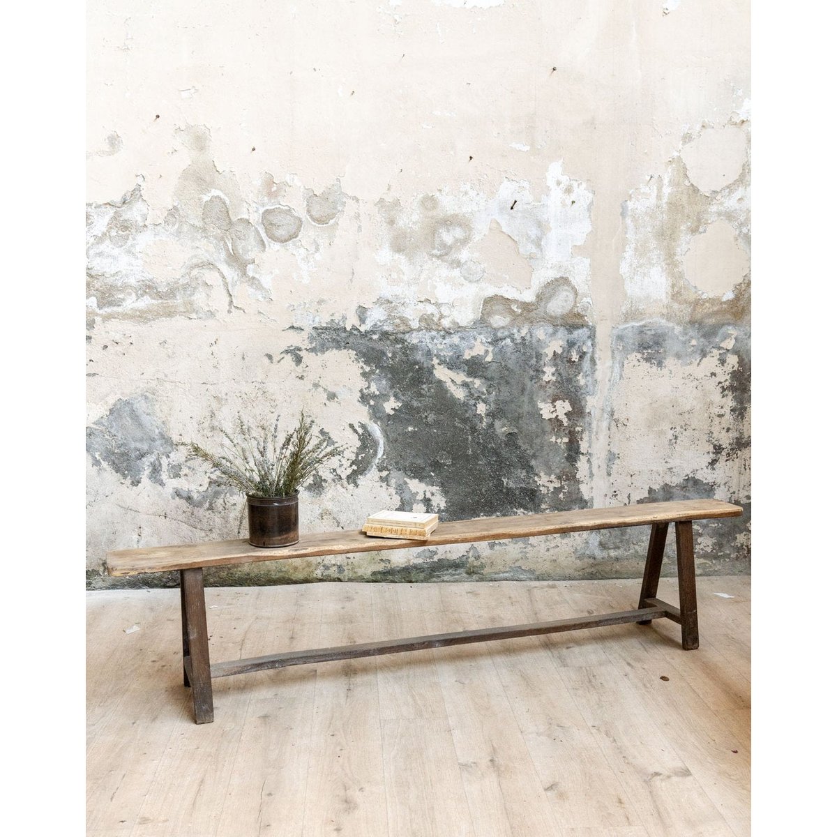 Banc en bois Antoine N°542 - Bon état bois clair, DEBONGOUT