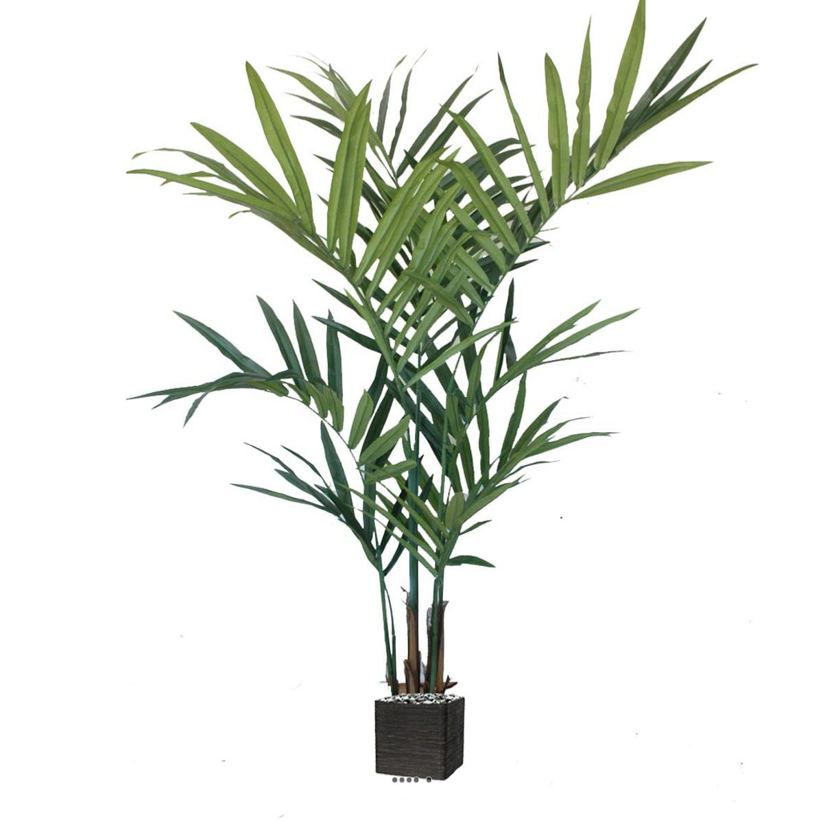 Palmier kentia artificiel en pot 12 palme vert, ARTIFICIELLES