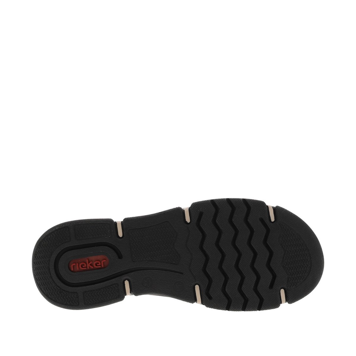 Bottines talon compensé bas noires, RIEKER