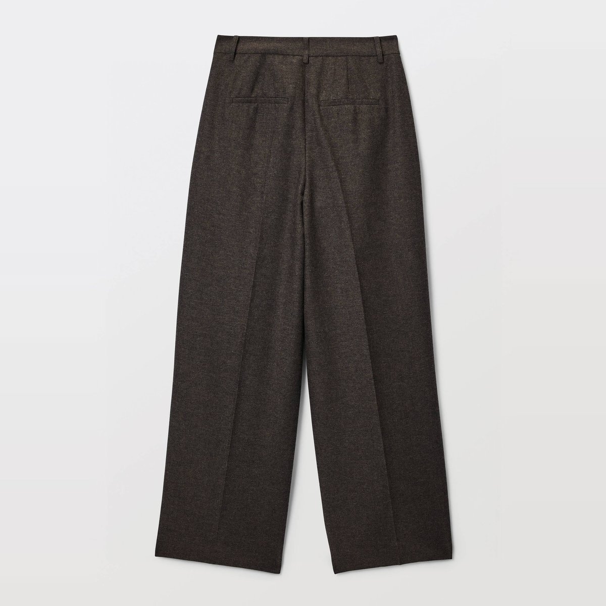 Pantalon large en tweed pudding, MONOPRIX
