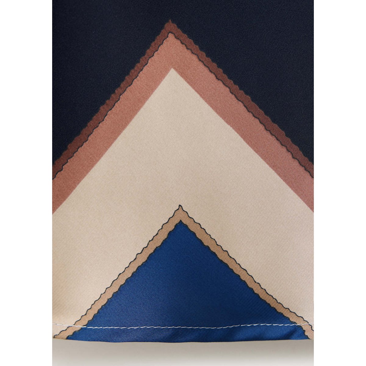 Robe asymétrique imprimée bleu ciel, MANGO