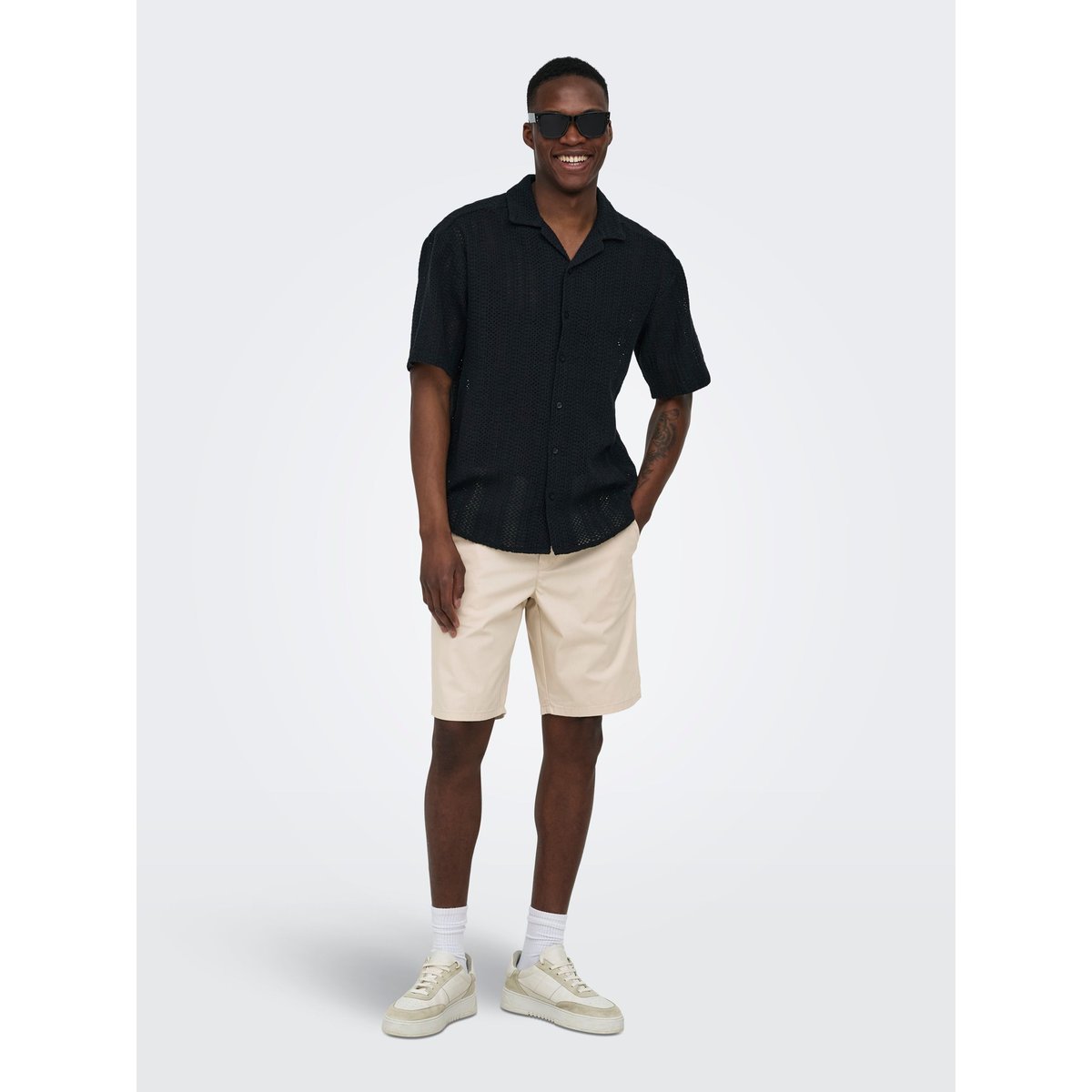 Chemise noire - jet black 1, ONLY & SONS