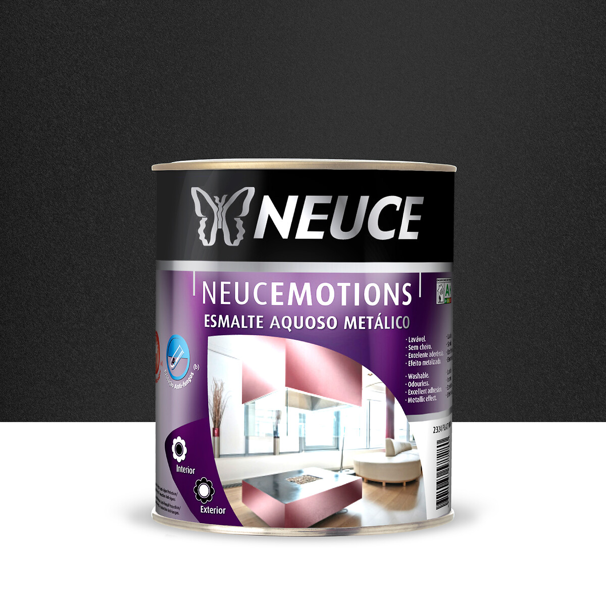 Esmalte aquoso metálico Neucemotions Mercury (750ml), NEUCE cinzento, NEUCE