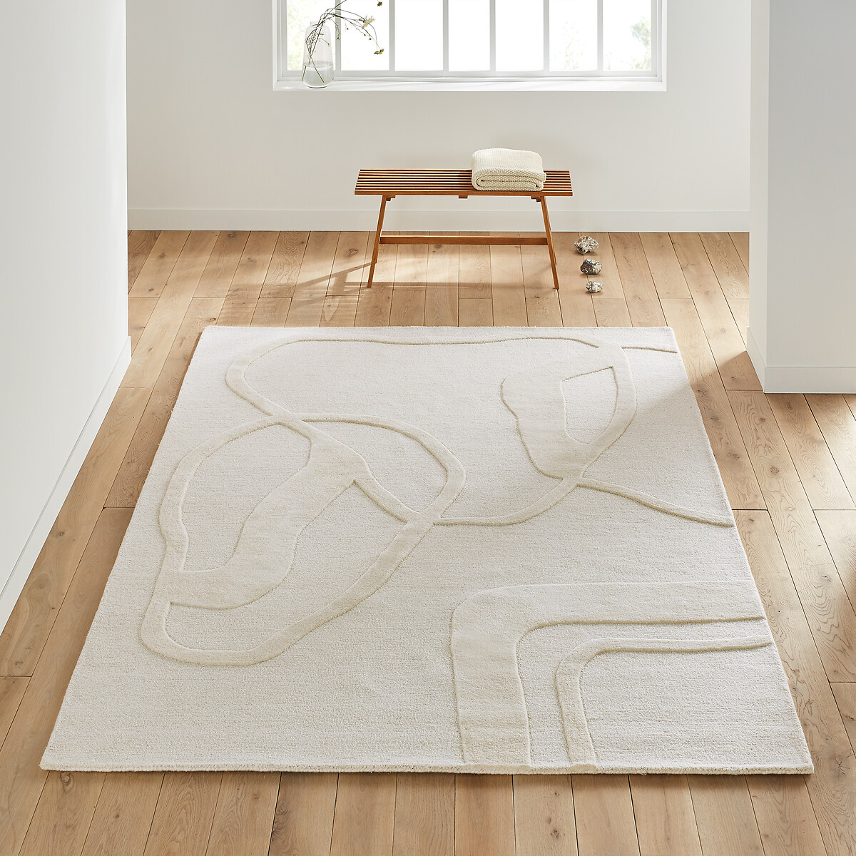 Tapis 100% laine, CAILA ecru, LA REDOUTE INTERIEURS