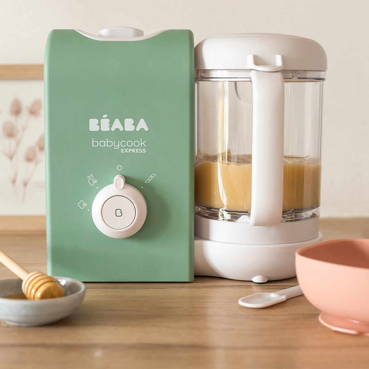 Robot bébé cuiseur babycook express vert sauge, BEABA