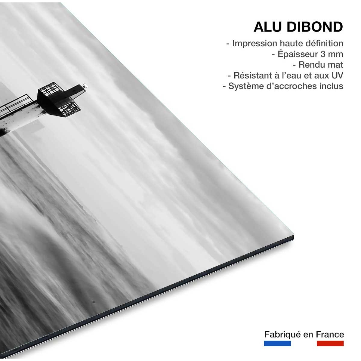 Tableau photo phare de capbreton tableau alu dibond, HEXOA