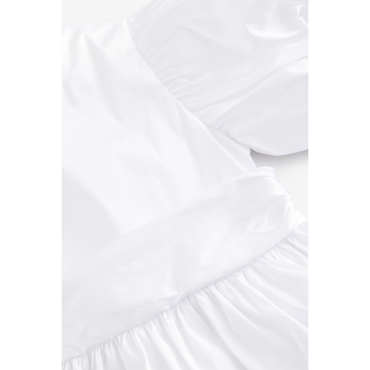 Robe à fleurs avec nœud en taffetas blanc, NEXT