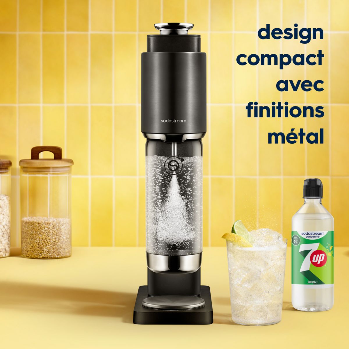 Machine à soda Machine FRESH PLUS Noire couleur unique, SODASTREAM
