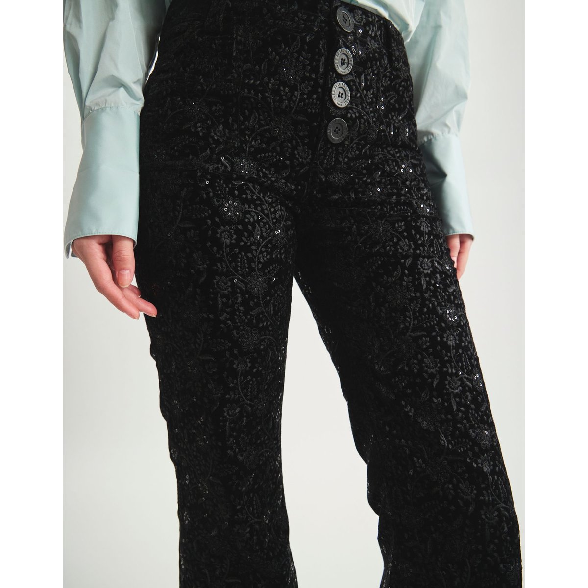 Pantalon Charlotte noir, INES DE LA FRESSANGE PARIS