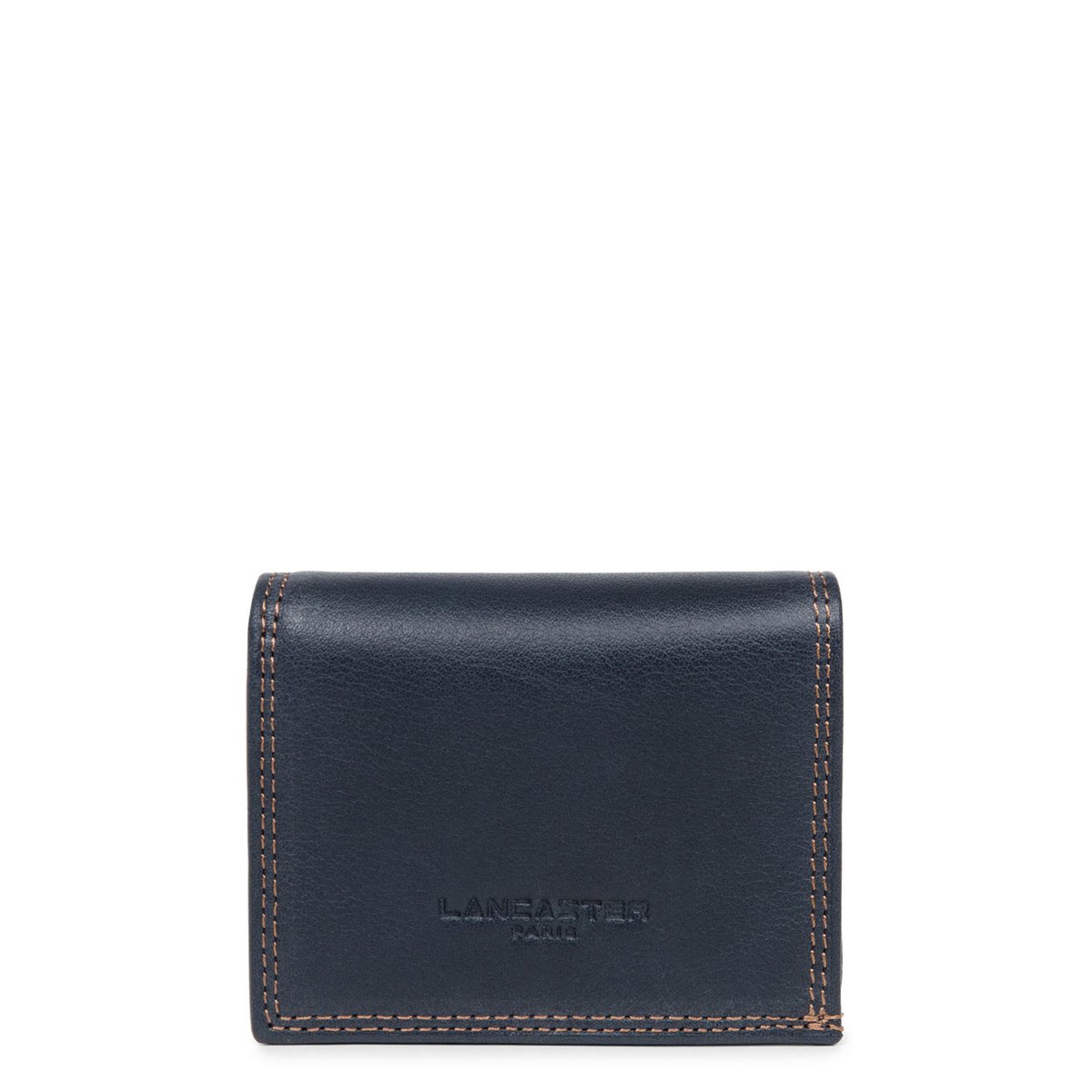 Porte-monnaie SOFT VINTAGE HOMME bleu - fonce - camel, LANCASTER