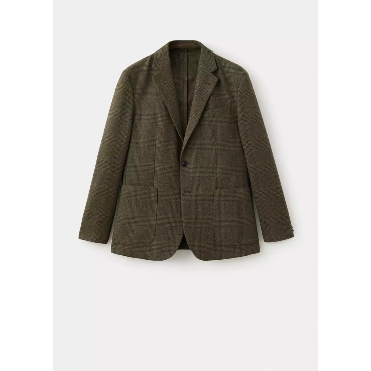 Veste laine mélangée regular-fit kaki, MANGO MAN
