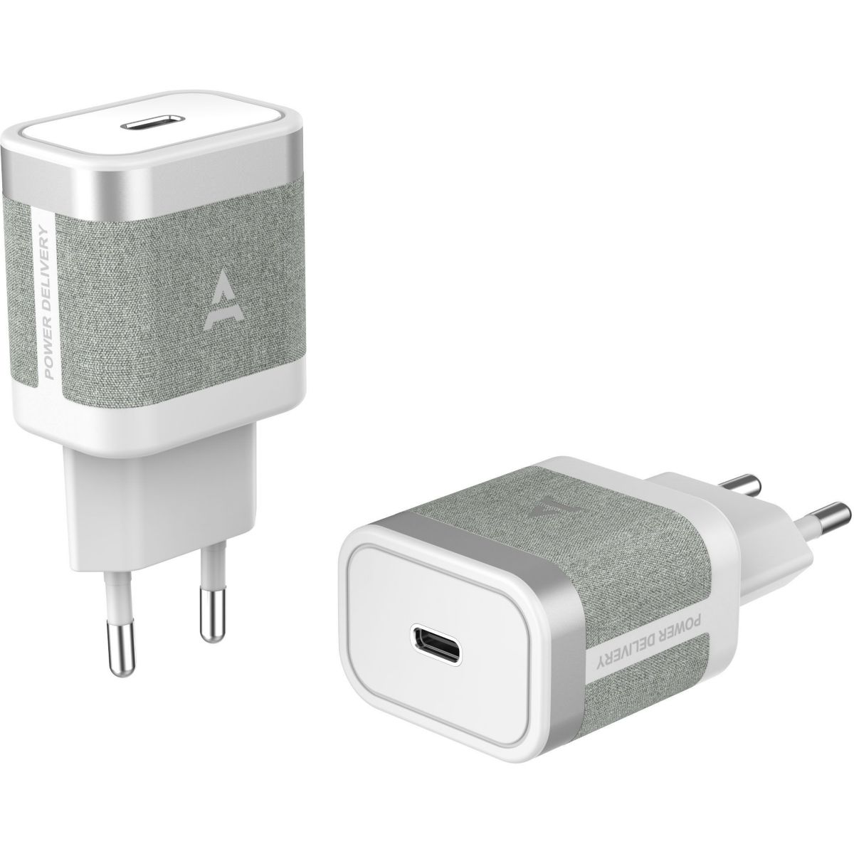 Pack Powerbank+Chargeur 30W+USB-C-Lightning couleur unique, ADEQWAT