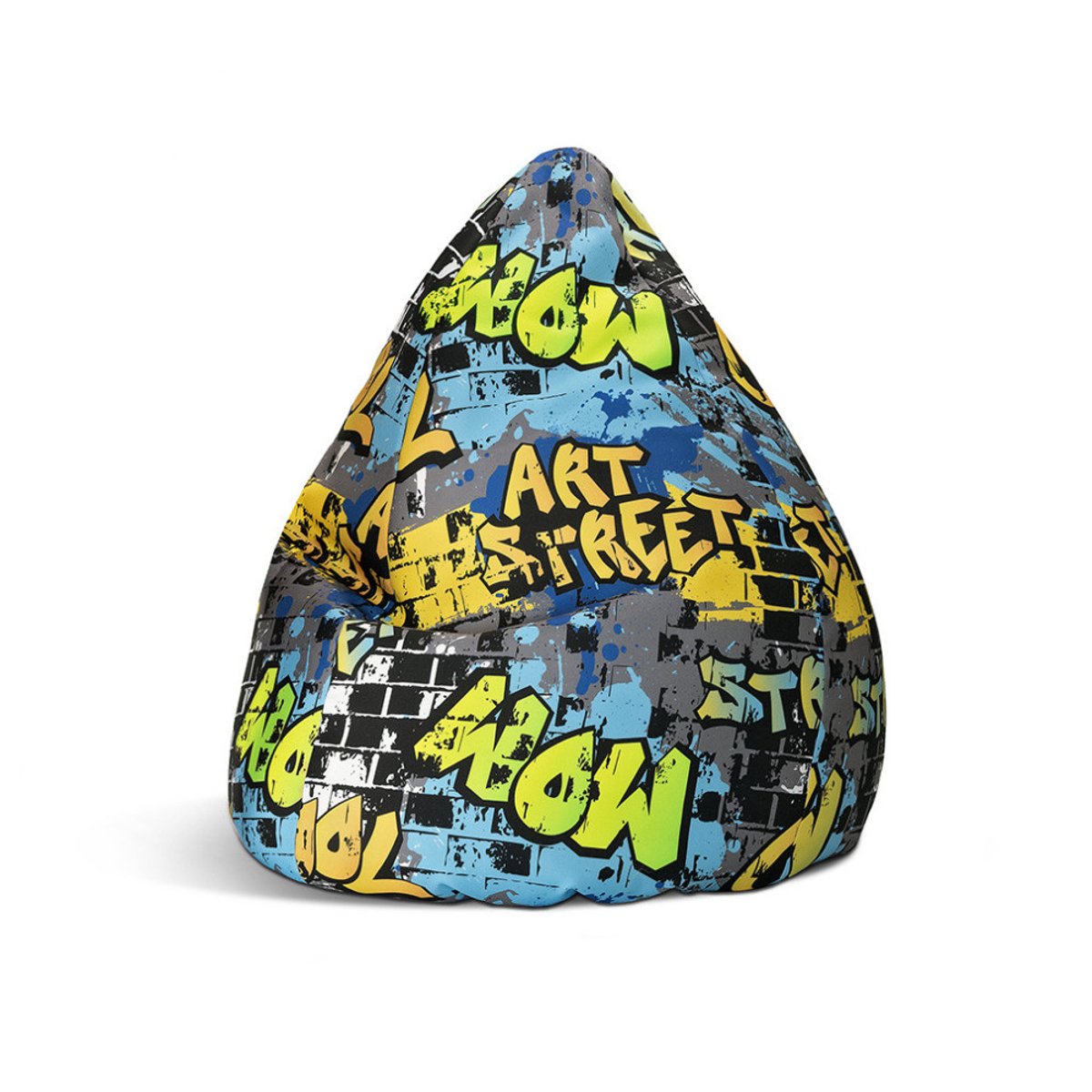 Pouf poire pour enfant COOL XL multicolor, SITTING POINT