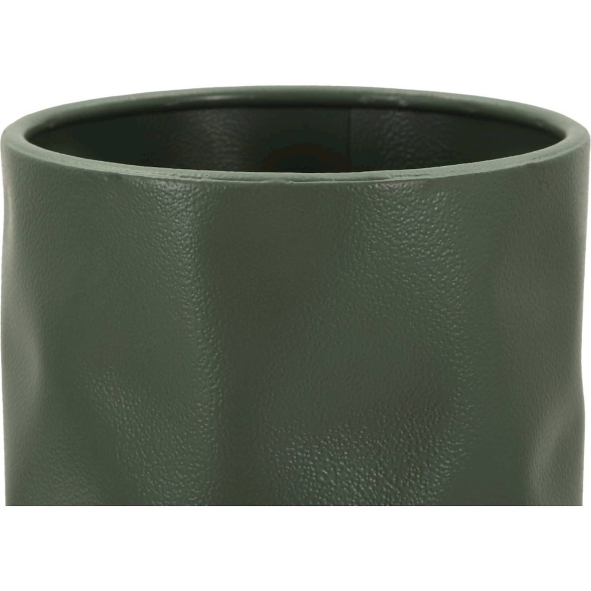Vase cylindrique en fer martelé MODERN vert clair, RECOLLECTION