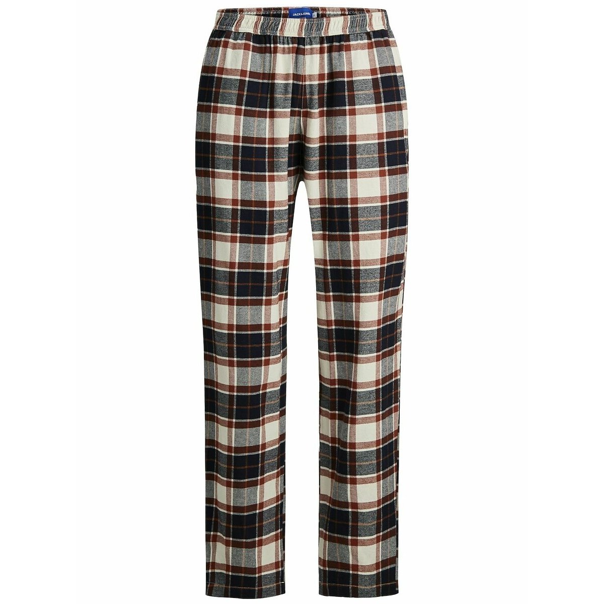 Pantalón de pijama de flanela cuadros azul marino, JACK & JONES