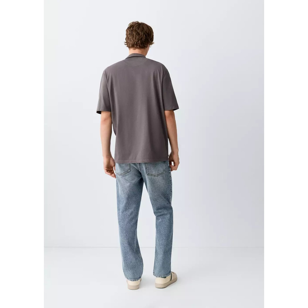 Jean regular-fit bleu moyen, MANGO TEEN