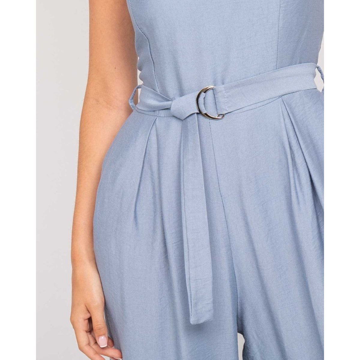 Combinaison Pantalon Bustier Evilia bleu, DONA LISA