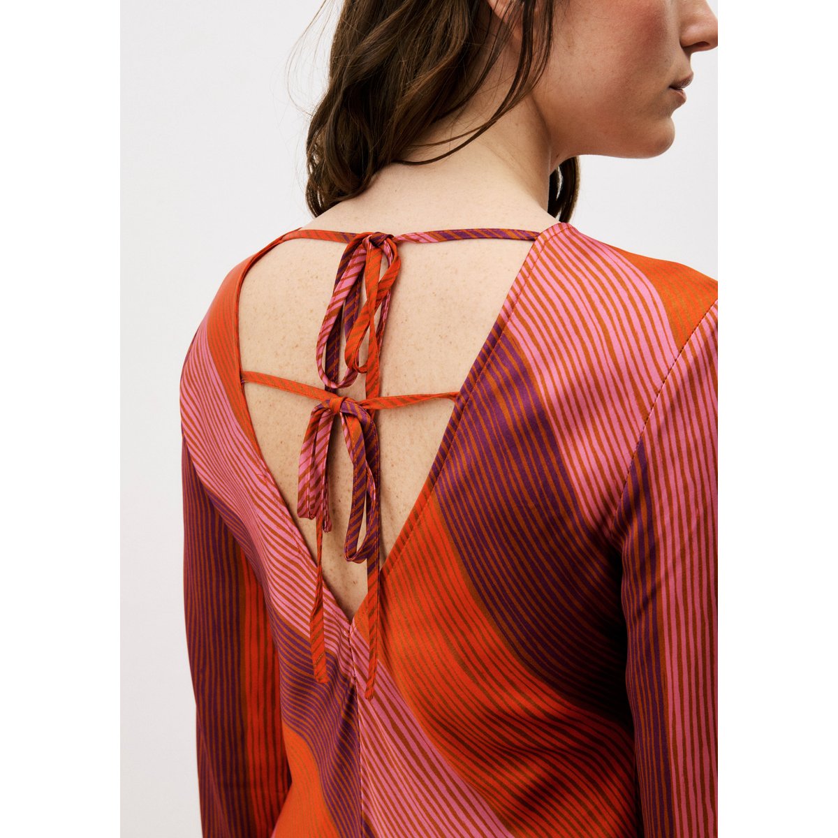 Robe longue LABELLE rayures, FRNCH