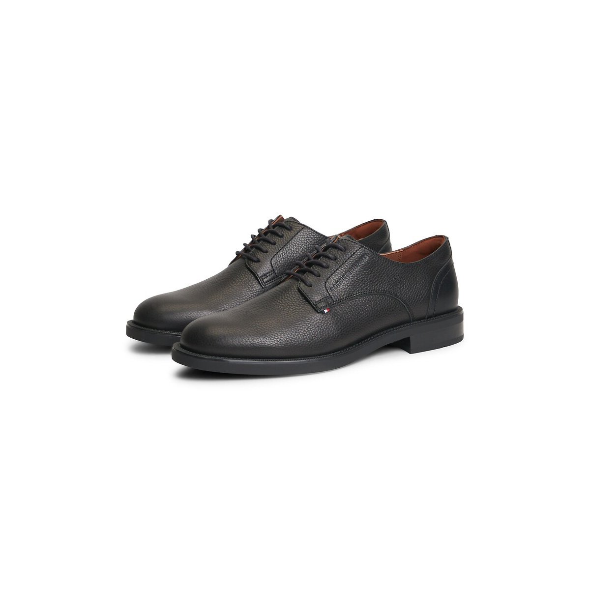 Derby eleganti in pelle nero , TOMMY HILFIGER
